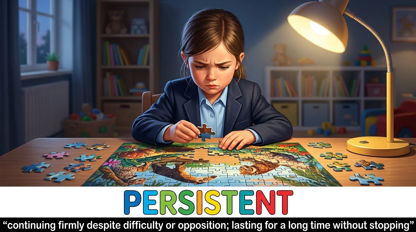 English Illustration for persistent